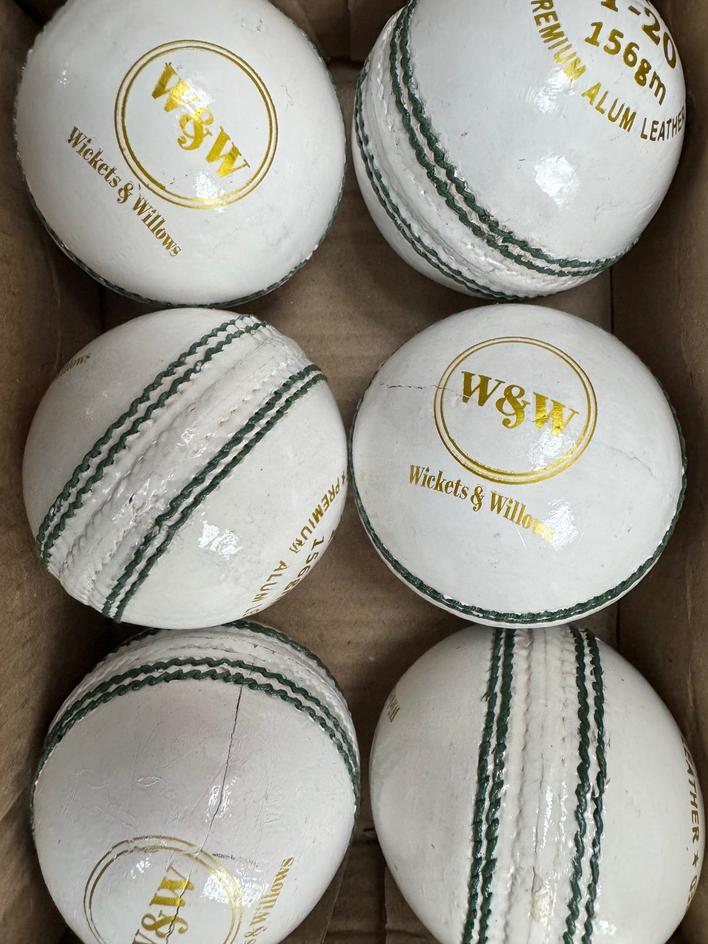 Wickets & Willows Leather Ball (Single)