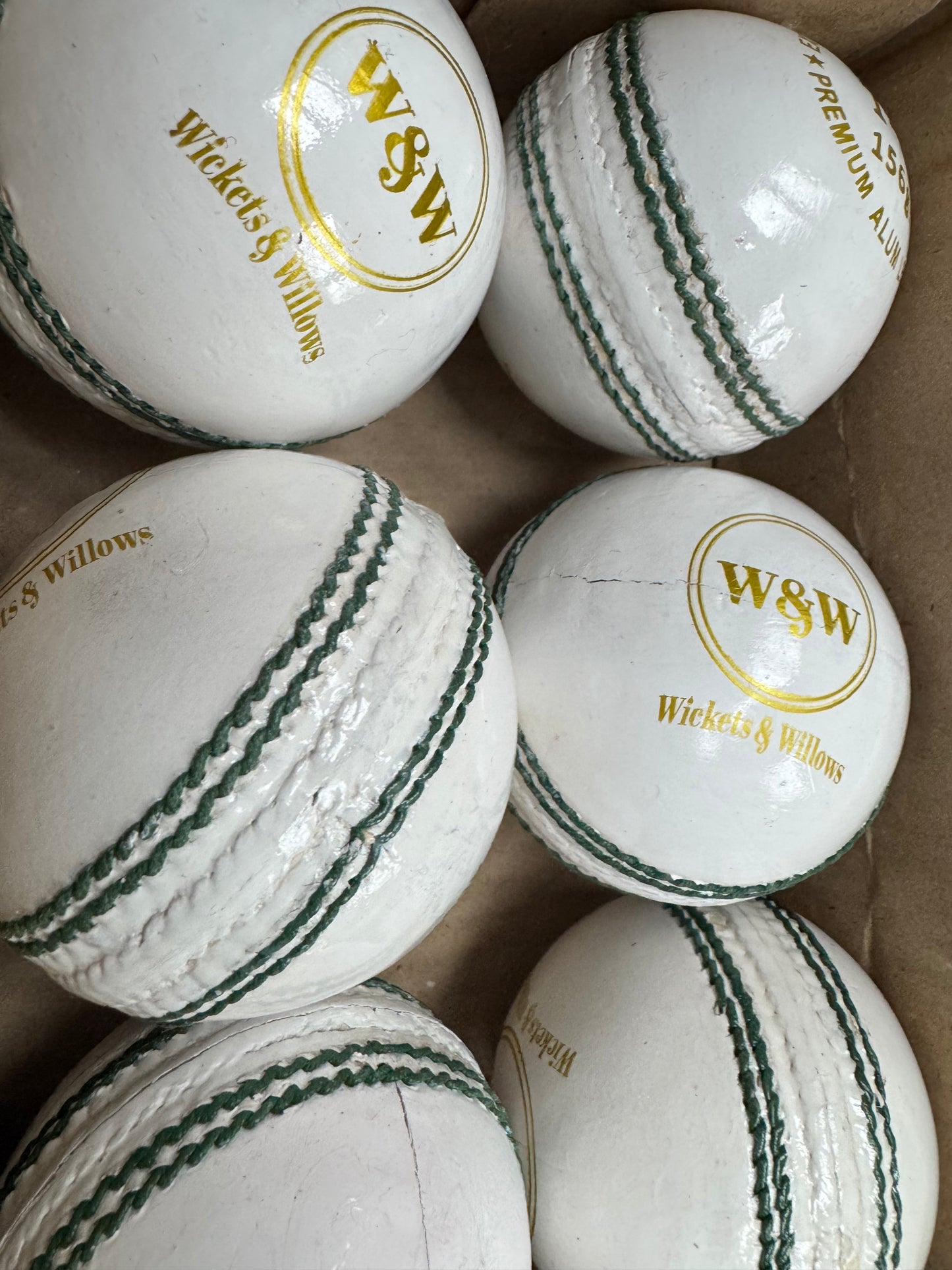 Wickets & Willows Leather Ball (Single)