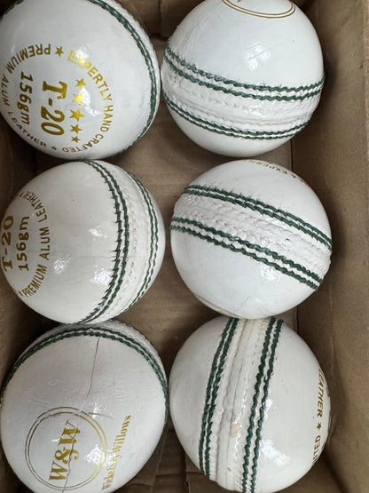 Wickets & Willows Leather Ball (Single)